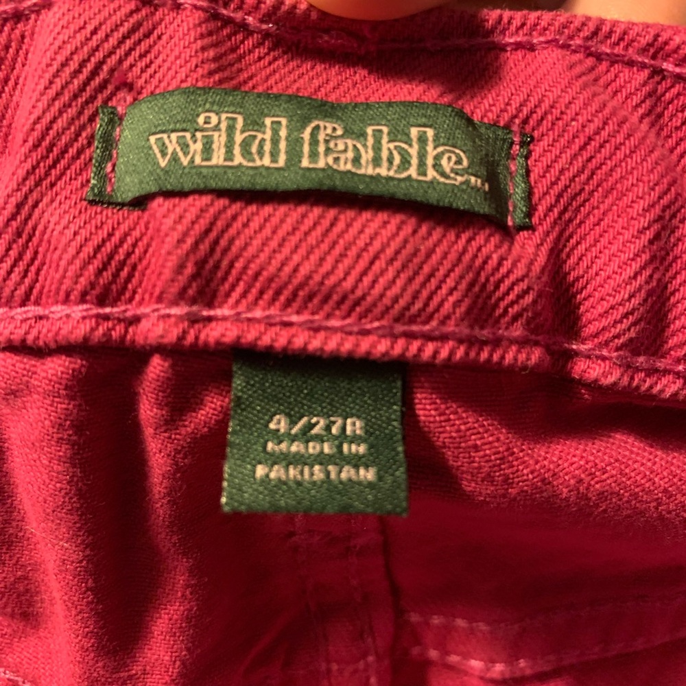 WILD FABLE Hot Pink High Rise Denim Shorts Size 4 - Picture 7 of 10